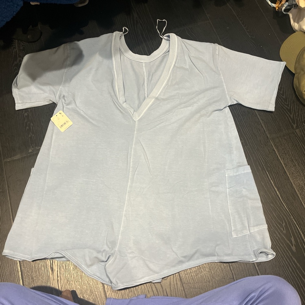 Light Blue Women's Jumpsuit